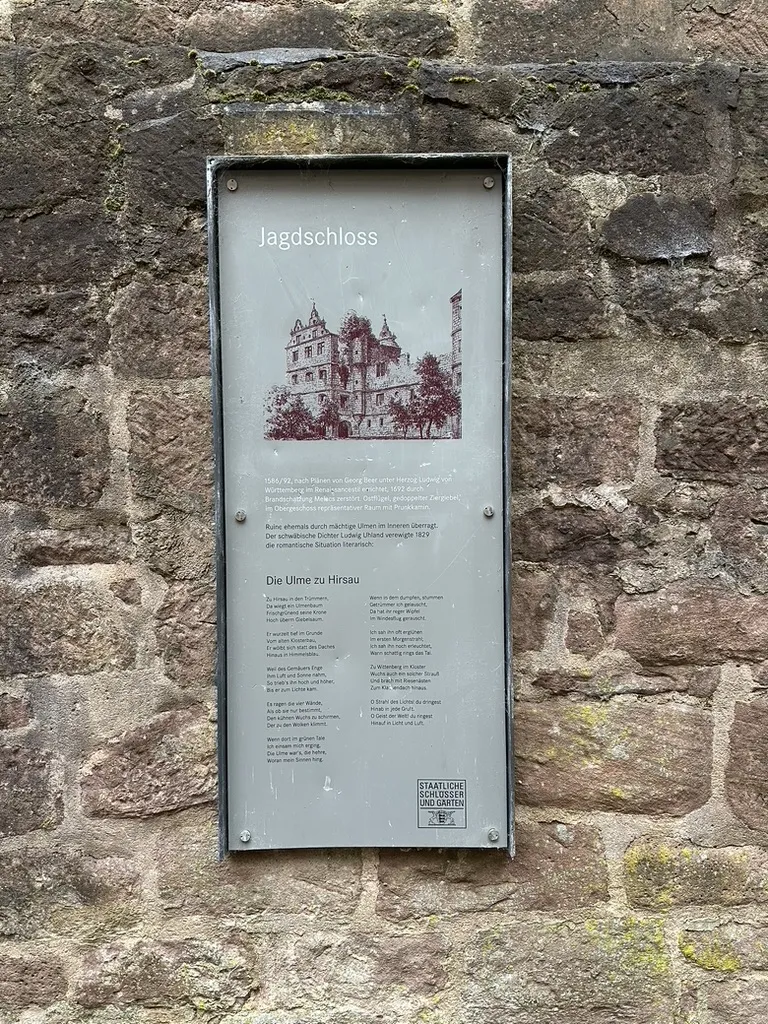 Охотничий замок Хирзау, вид снаружи