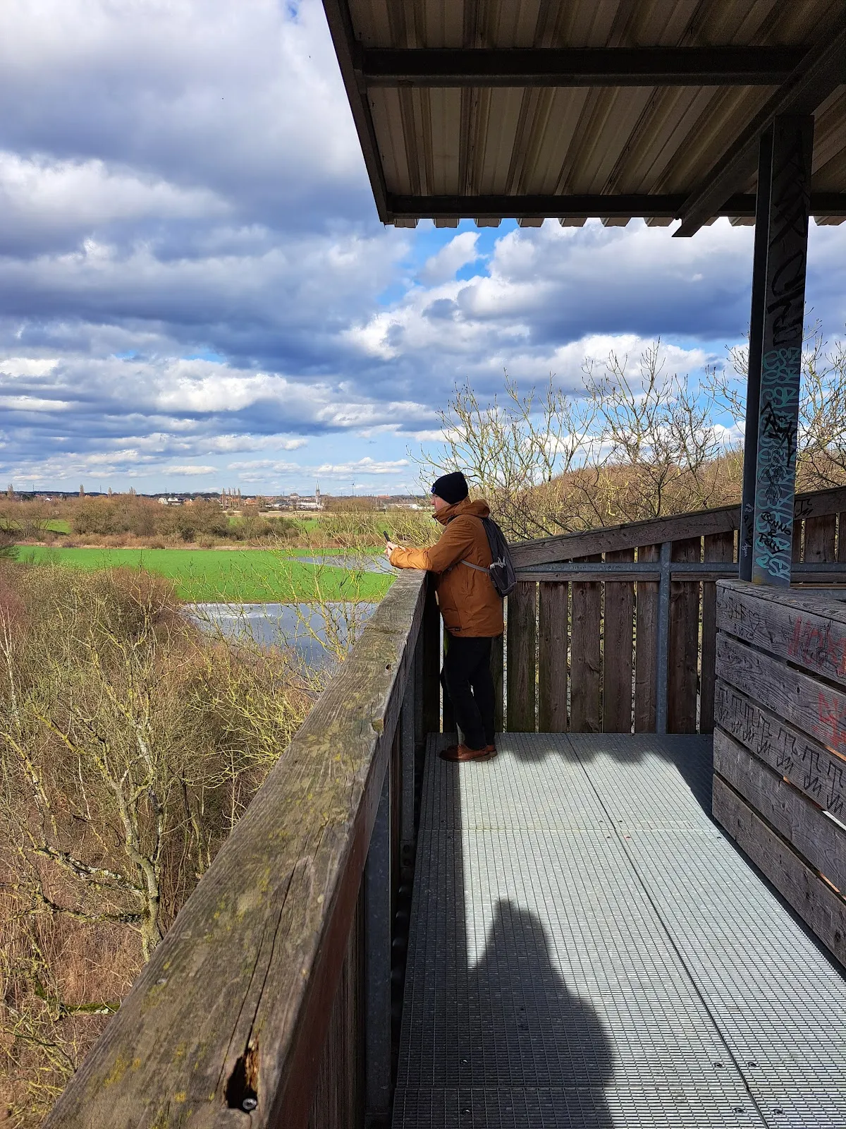 Вид с смотровой башни Липпе на долину реки.