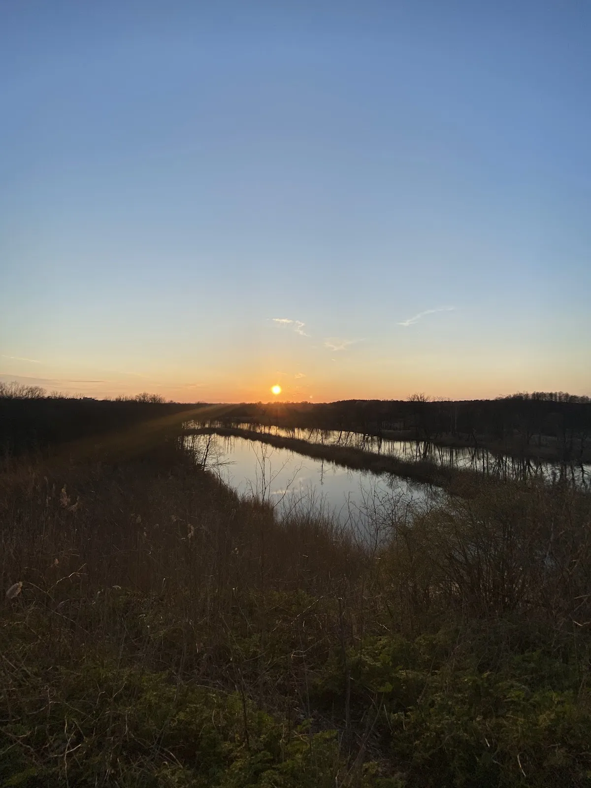 Вид со смотровой площадки на озеро Кёпхензее в Берлине
