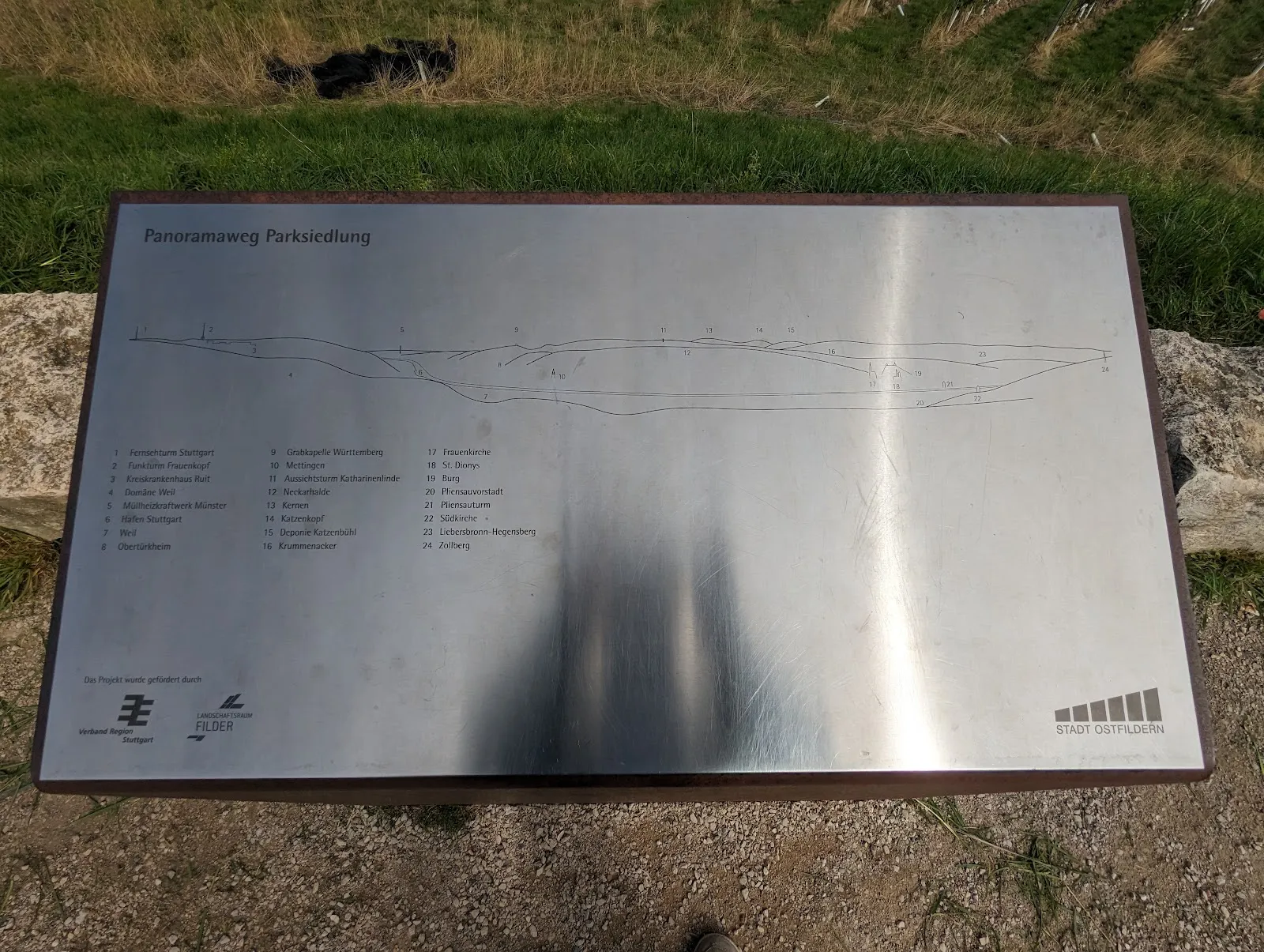 Панорамный вид со смотровой площадки в Остфильдерне