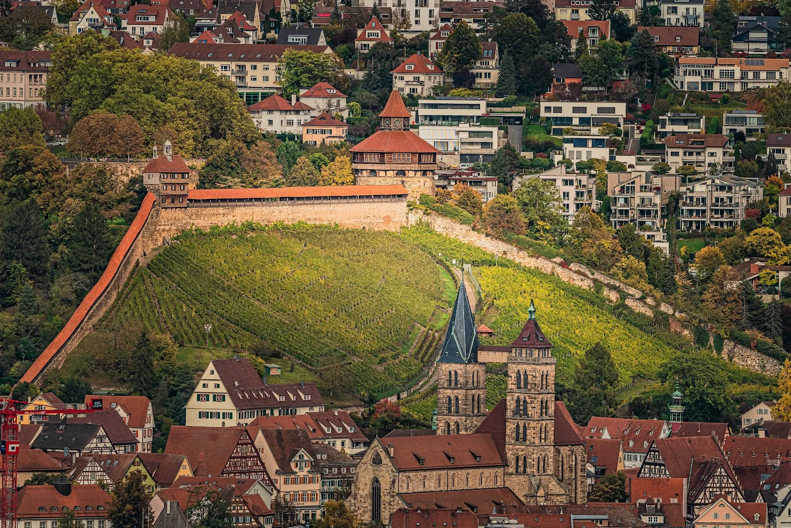 Панорамный вид со смотровой площадки в Остфильдерне