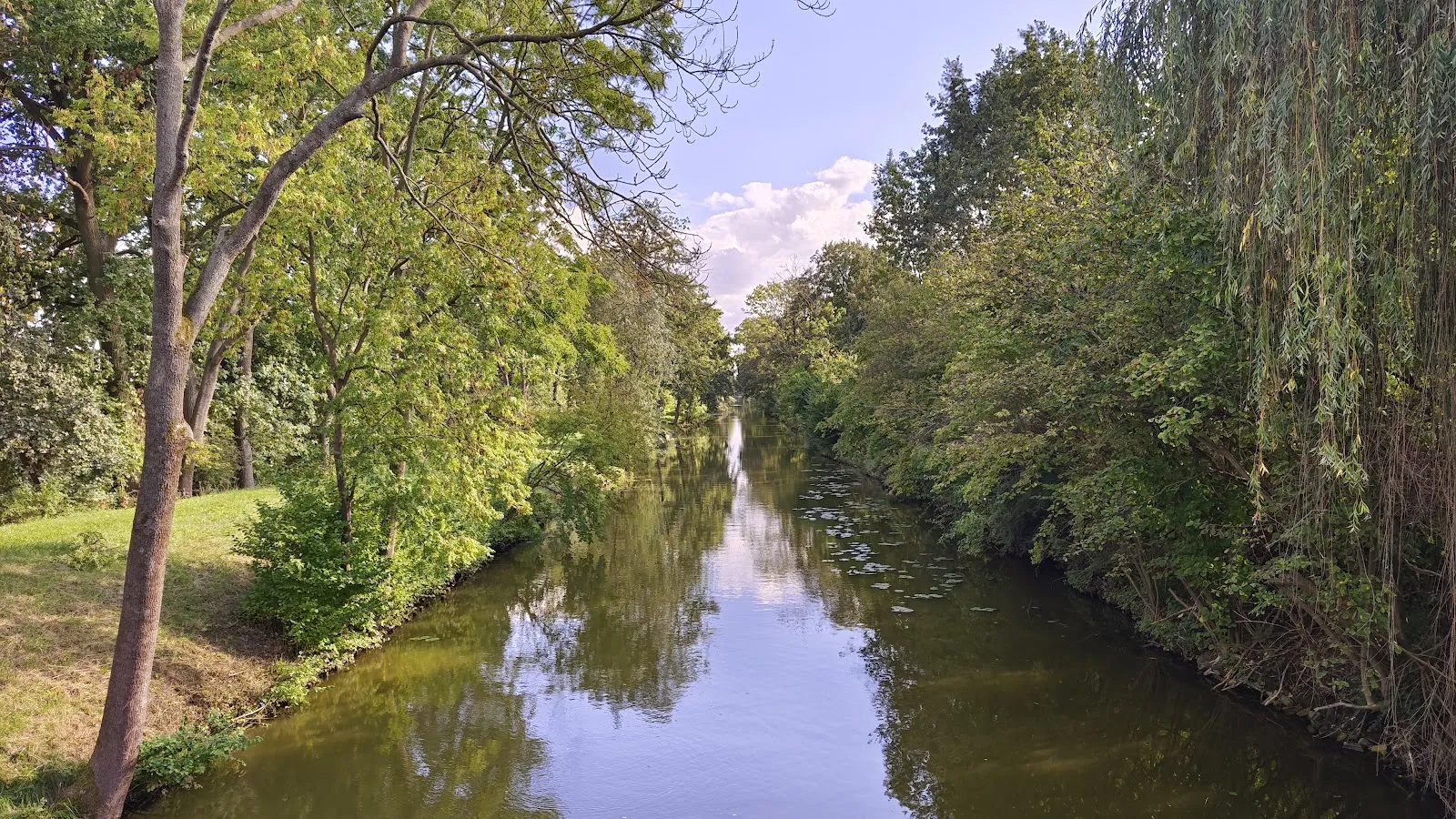Вид на реку Хафель в природном парке Средний Хафель