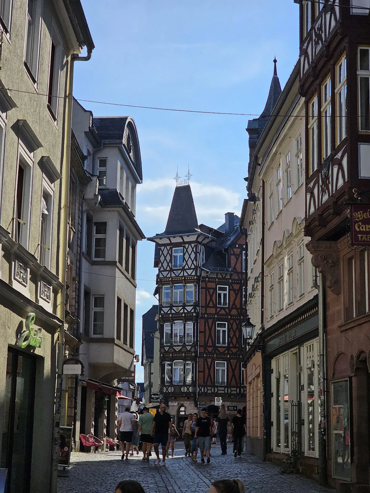 Фахверковые дома в Старом городе Марбурга