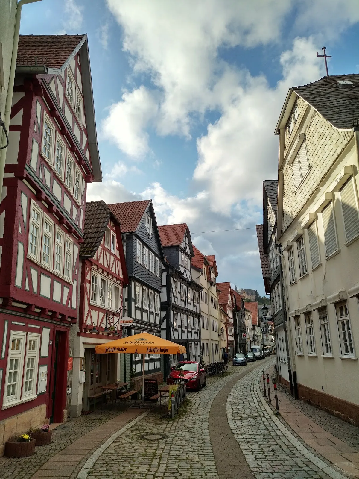 Фахверковые дома в Старом городе Марбурга