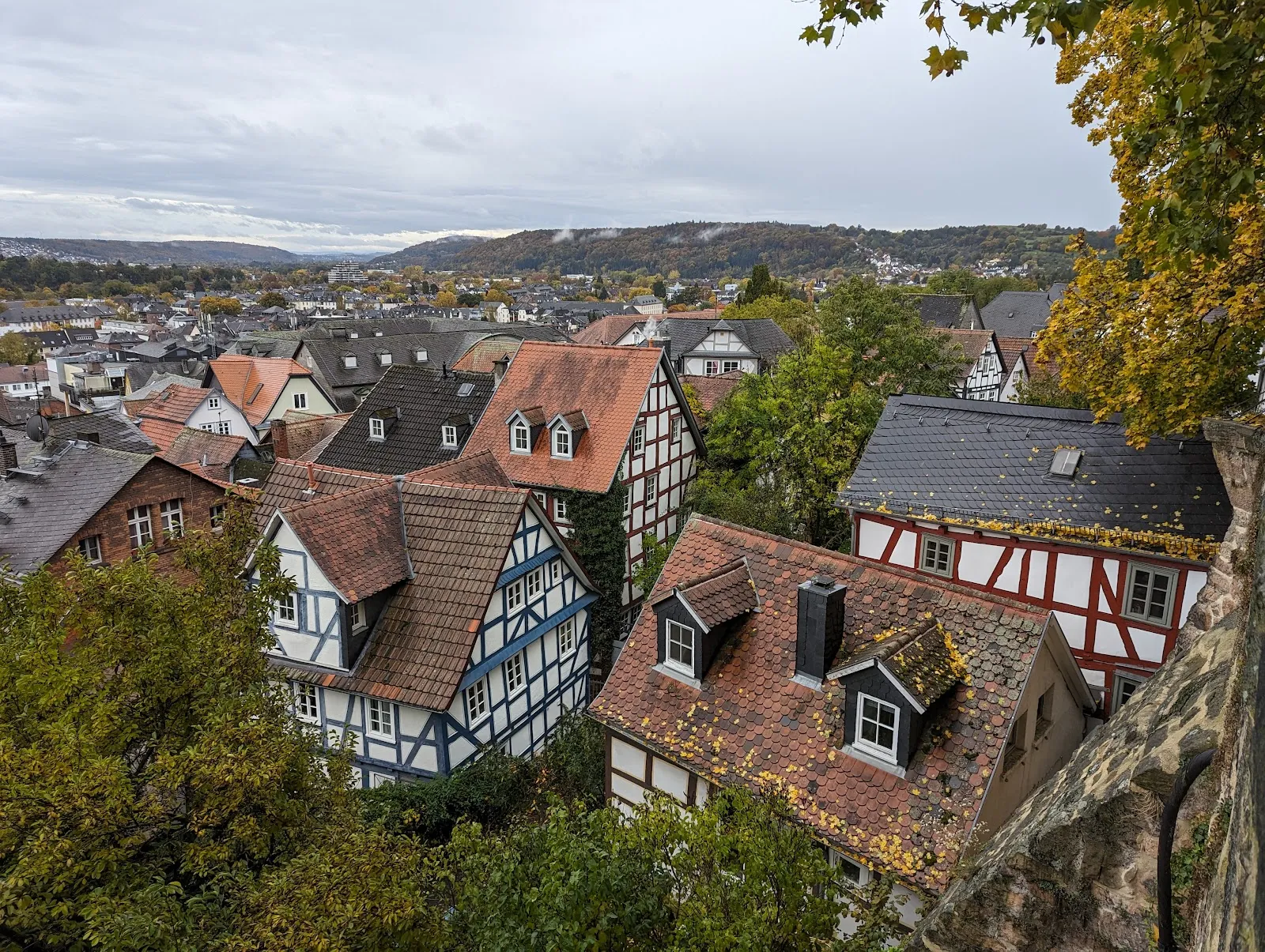 Фахверковые дома в Старом городе Марбурга