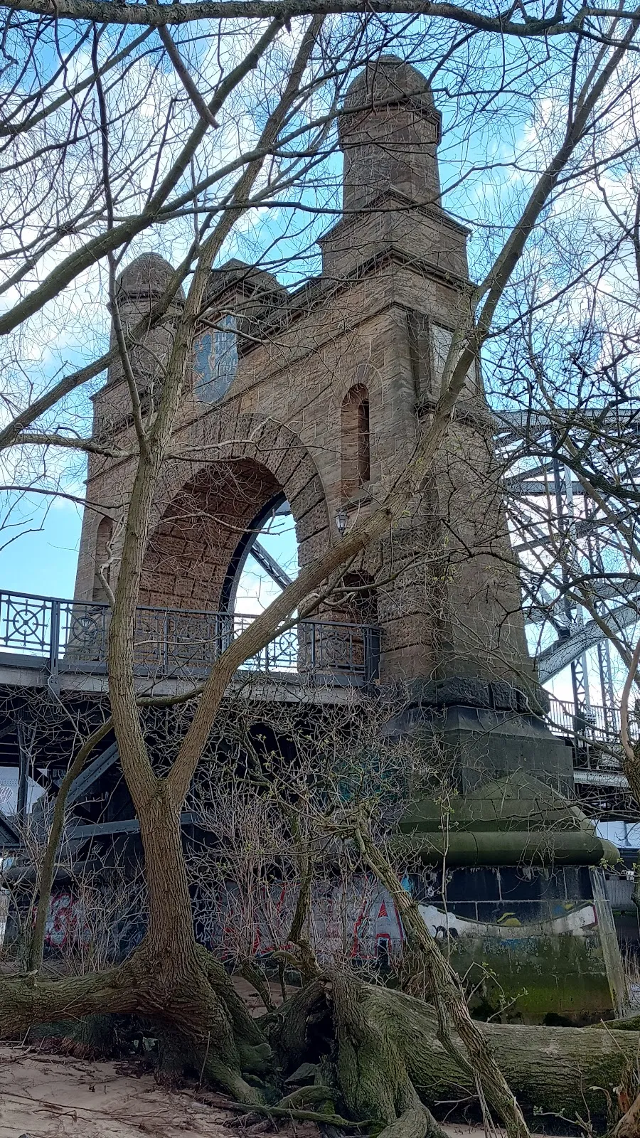 Старый мост через Эльбу в Харбурге, Гамбург, Германия