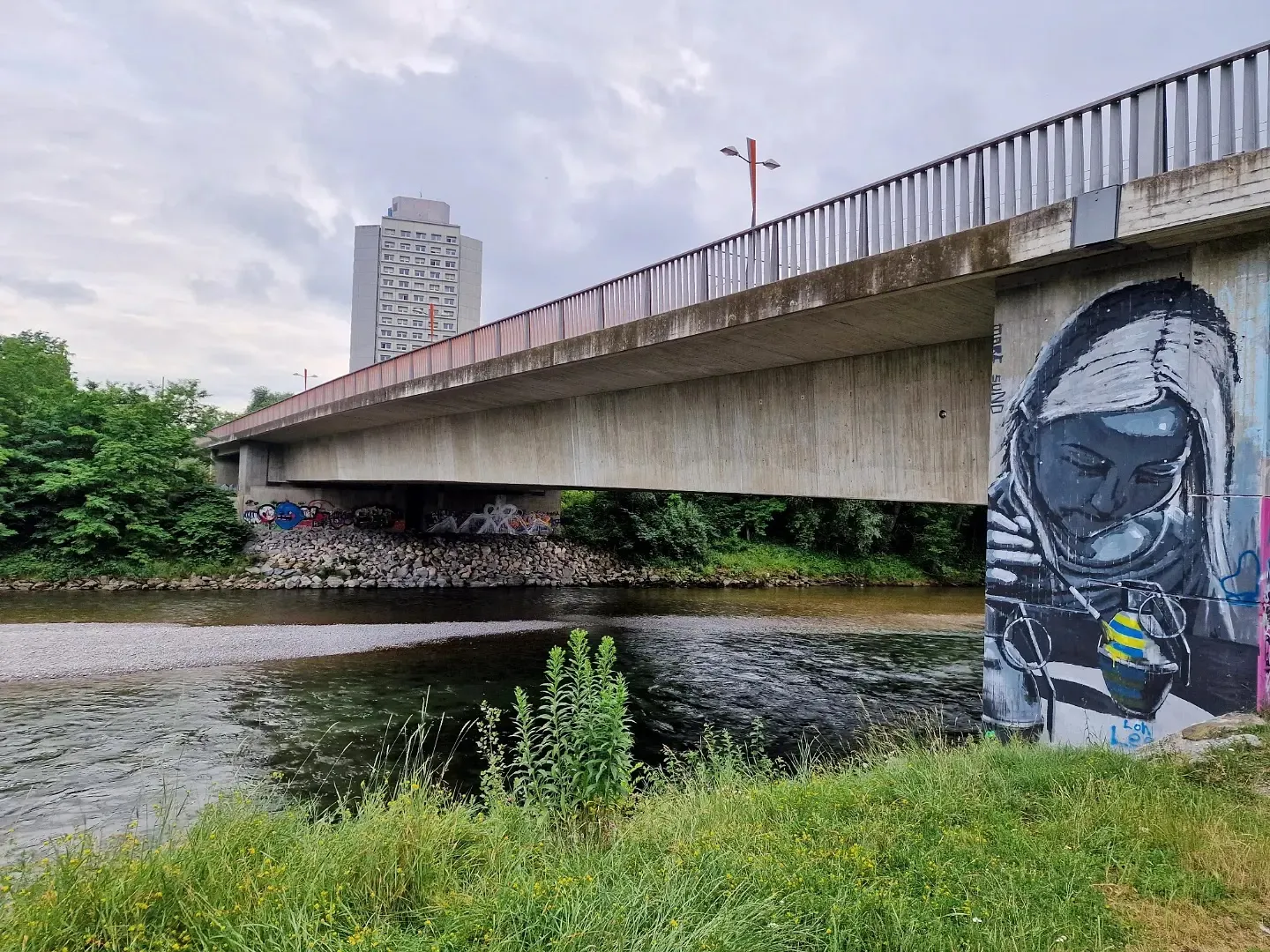 Мост Ульрихсбрюке в Аугсбурге, Германия