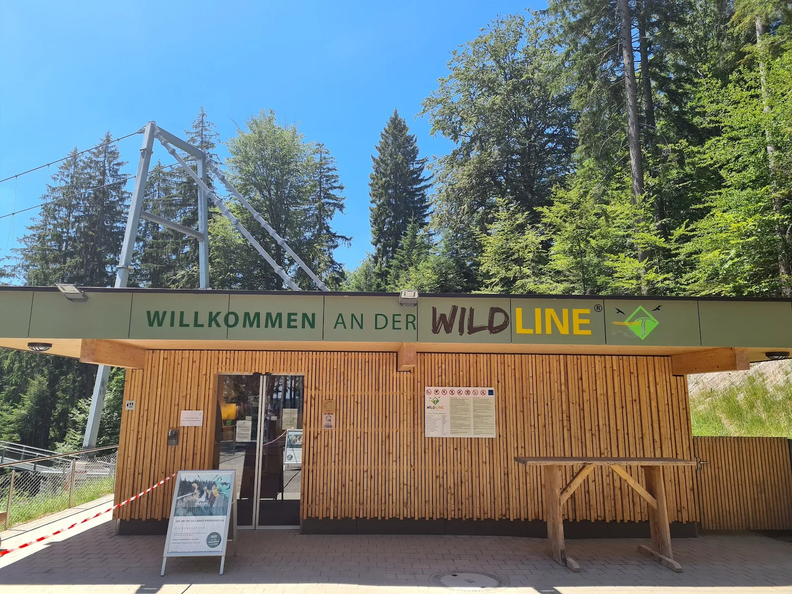 Подвесной мост Вильдлайн в Бад-Вильдбаде, Германия