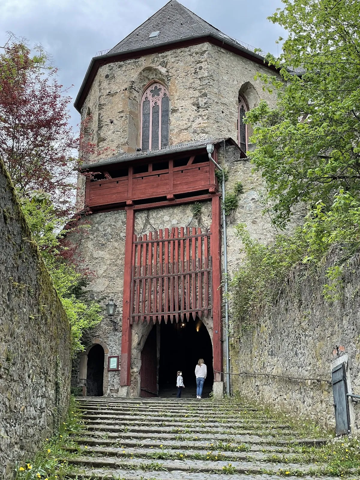 Вид на замок Браунфельс с окружающей местностью