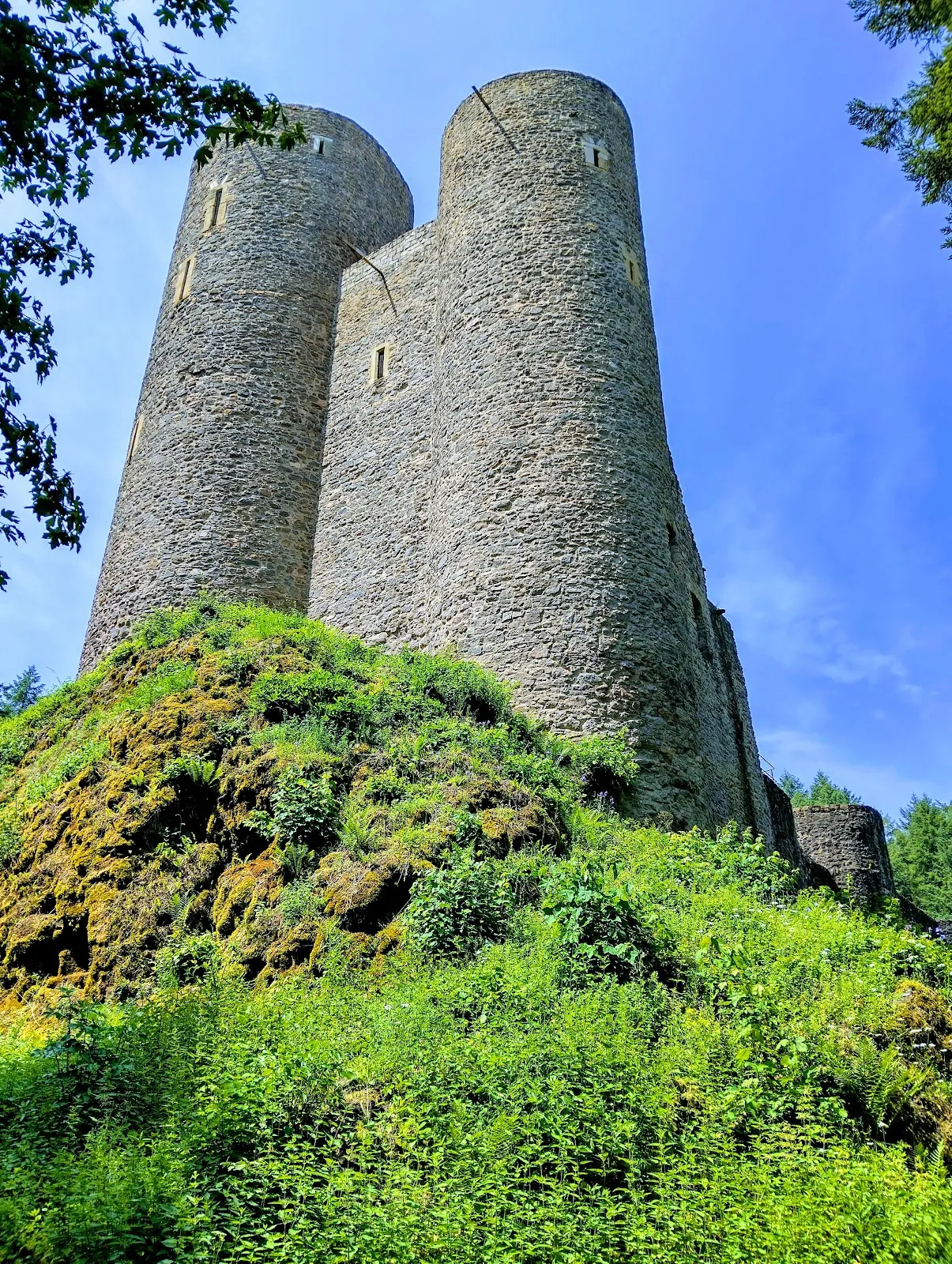 Вид на Замок Фрауэнбург с окружающей местностью