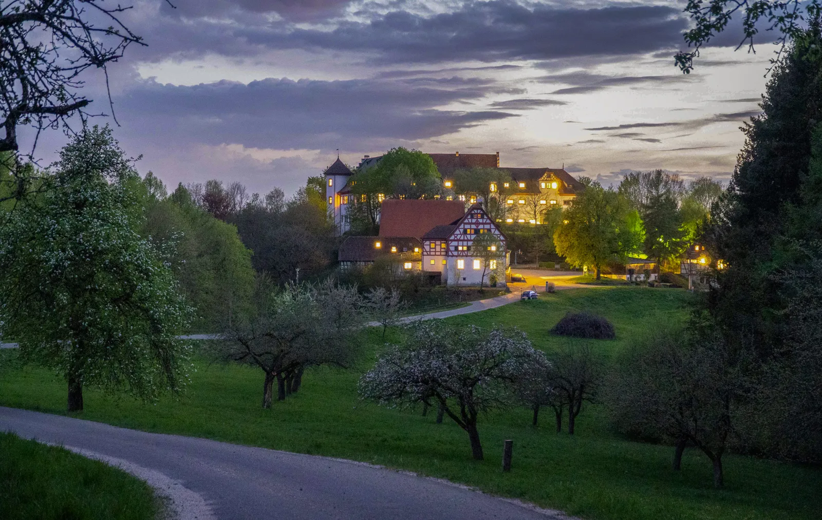 Вид на замок Хоэнфельс, Германия