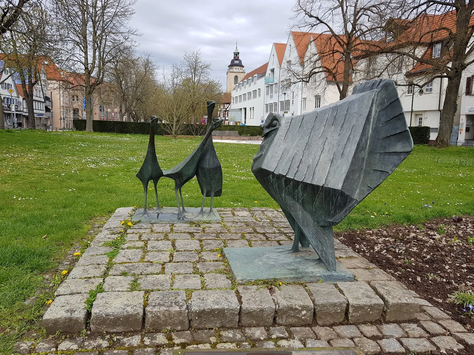 Вид на Замок Кирххайм с высоты птичьего полета