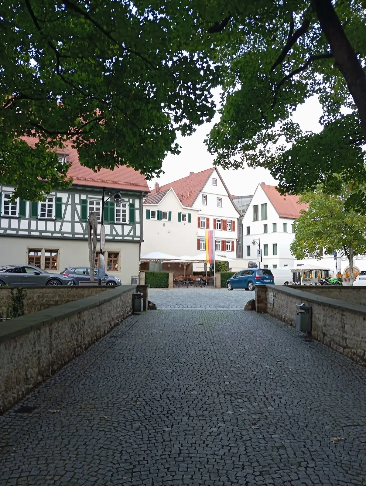 Вид на Замок Кирххайм с высоты птичьего полета