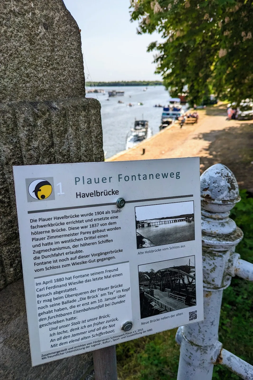 Вид на крепость Фонтаневен Плауэ в Бранденбурге-на-Хафеле