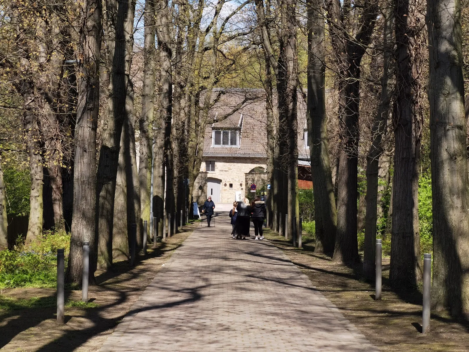 Вид на Замок Вердринген с его историческими стенами и башнями