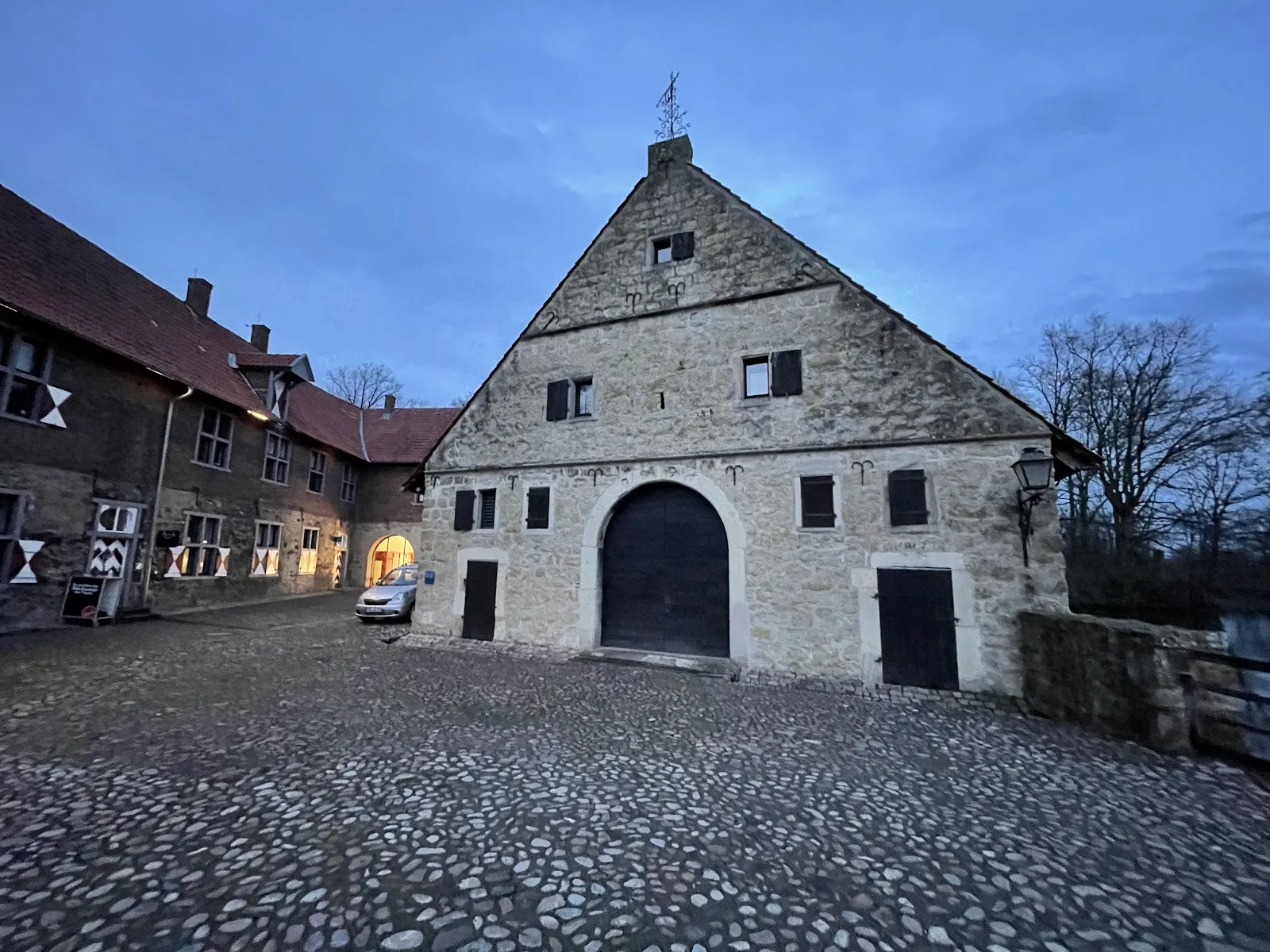 Вид на Замок Вишеринг в Германии