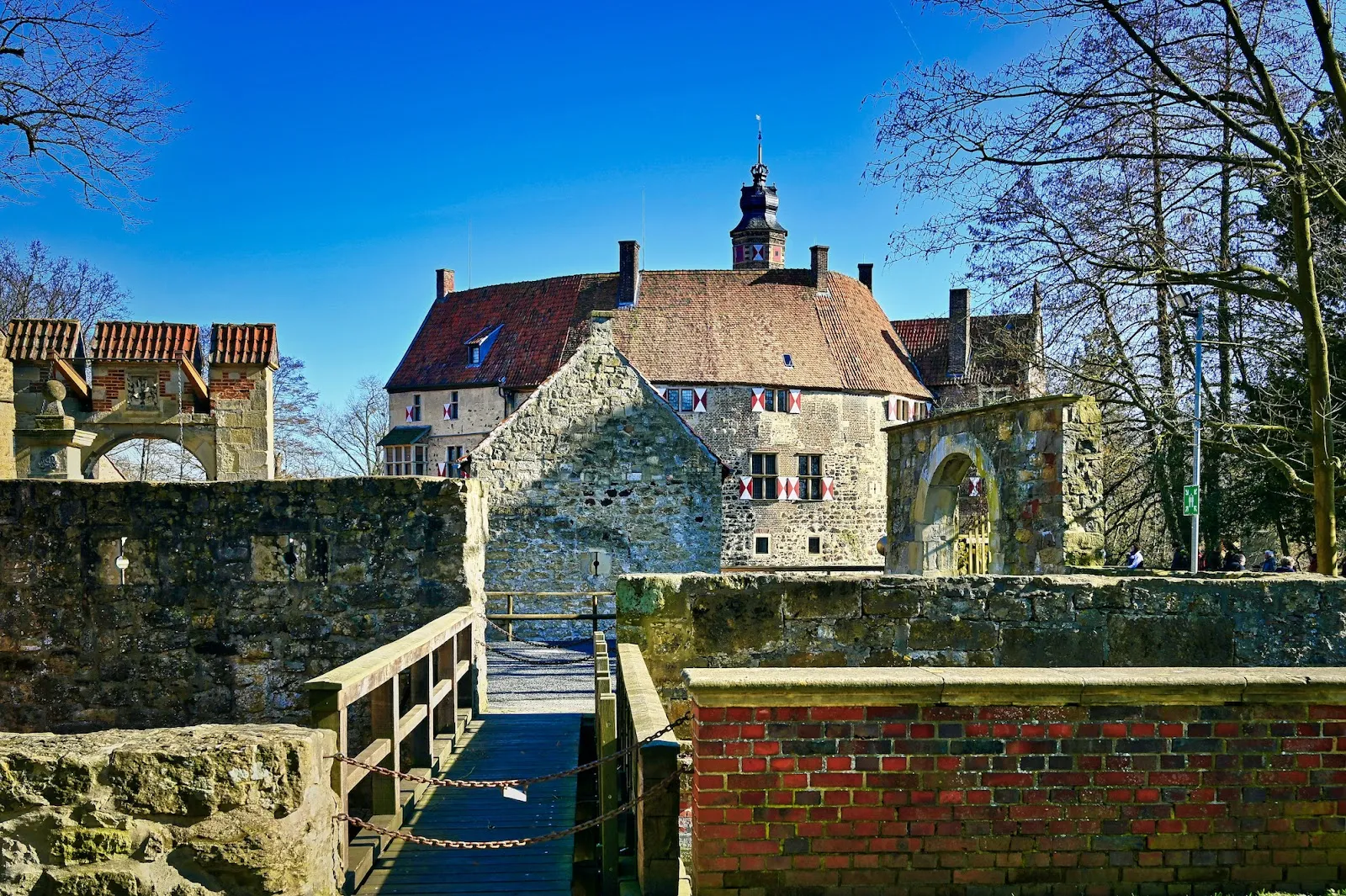 Вид на Замок Вишеринг в Германии