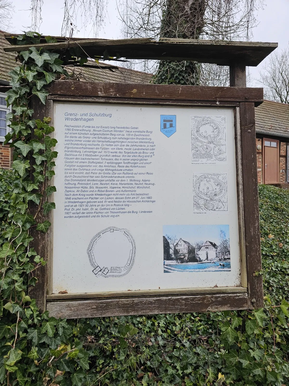 Вид на замок Вреденхаген