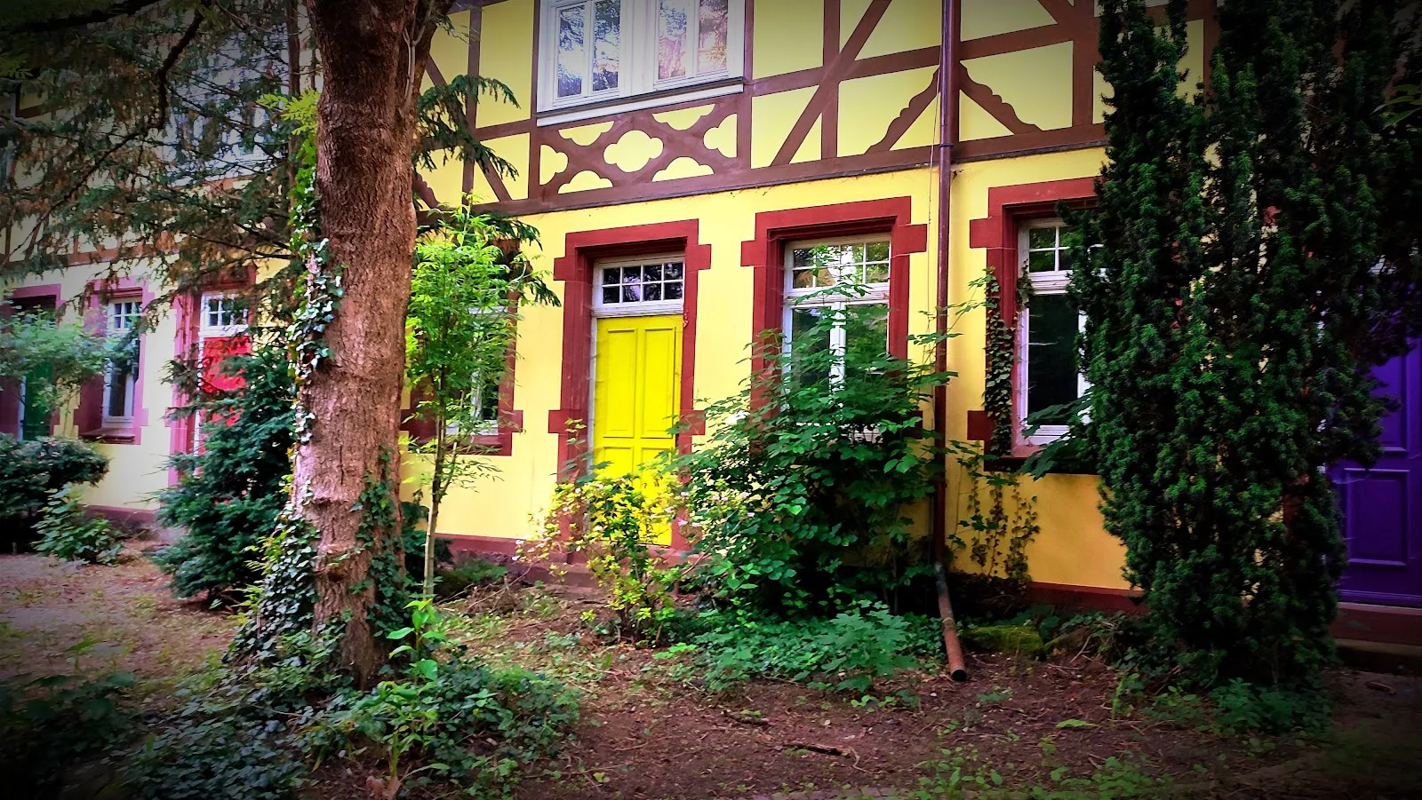 Вид на Замок Зикендорф в Лаутербахе, Германия