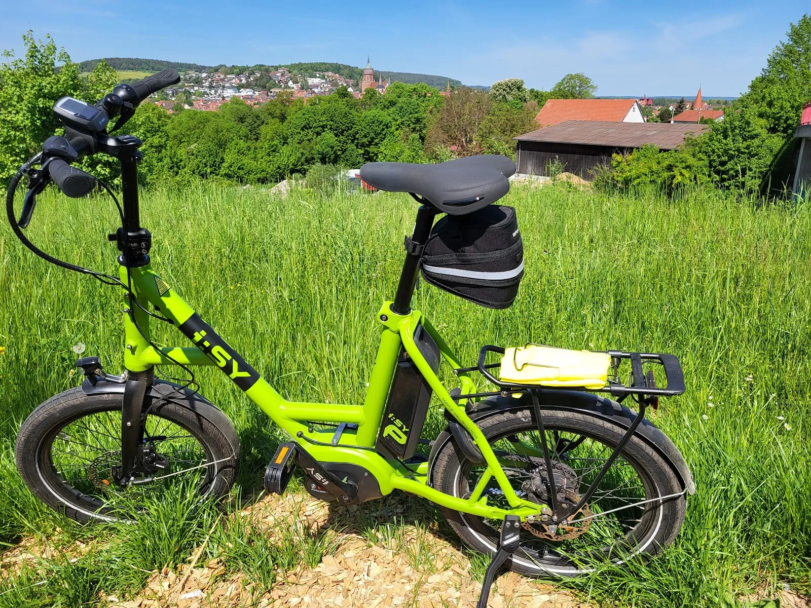 Ландшафт заповедника Миттельберг с деревьями и травой